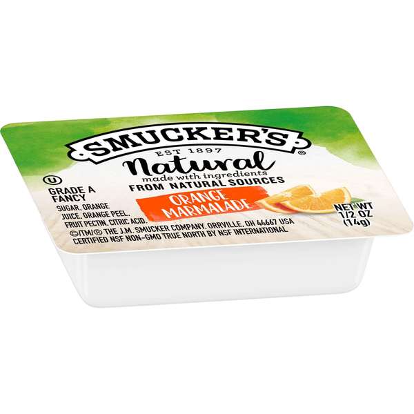 Smuckers Smucker's Natural Orange Marmalade Jam .5 oz. Cup, PK200 5150008204